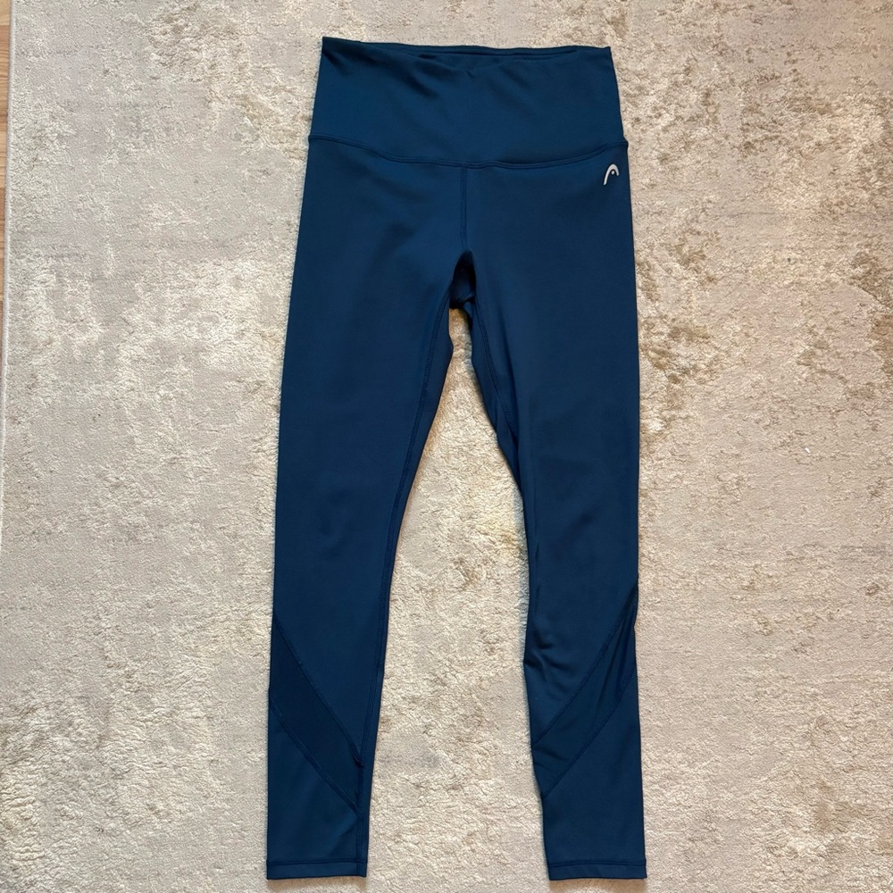 Head Blue High Waisted Active Sport Leggings With Mesh Panels Size Small - Picture 2 of 9